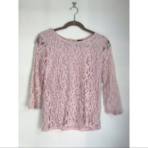 Forever 21 Rose Lace Blouse